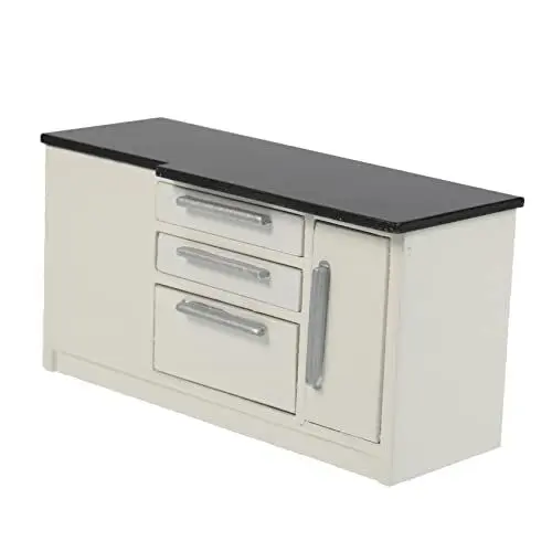 Produktbild: Küchenmöbel Mini-Möbel Hölzernes Puppenhaus Küchenschrank-Zubehör 112 Puppenhausmöbel Geschmücktes Zubehör Kuchenartige Küche Mini- Dekoration Mini-Möbelmodell Mini Puppenküche