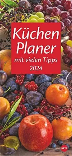 Produktbild: Küchenplaner 2024. Toller Blickfang für die Küche: Ein Kalender mit vielen Tipps rund ums Kochen, appetitanregenden Fotos und genug Platz für alle Termine. Langplaner 2024.