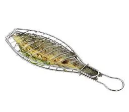 Produktbild: Küchenprofi BBQ Fischgrillzange EASY, Metall Verchromt, Fischbräter, 43 cm, Fischhalter für Grillkorb Fischbräter, Fischzange für das Grillen von Fisch, Silber