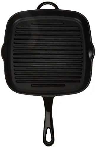 Produktbild: Küchenprofi Grillpfanne PROVENCE aus Gusseisen mit robuster Emaille , Geeignet für alle Herdarten inkl. Induktion , Backofen- und Spülmaschinengeeignet , Ideal zum Grillen von Fleisch und Gemüse