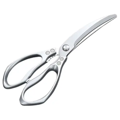 Produktbild: Küchenschere zwiebelschneider verbandsschere schärpe kitchen scissors küchenwerkzeug Multifunktions-Grillschere Grillschere für den täglichen Gebrauch Rostfreier Stahl Silver Ciieeo
