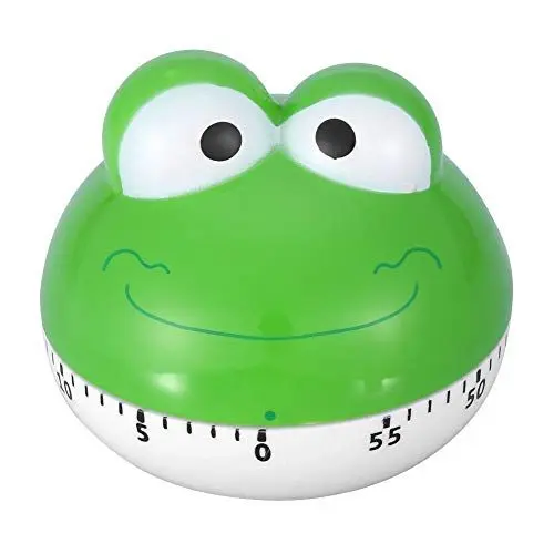 Produktbild: Küchentimer Manueller Kochtimer Erinnerung 60-Minuten-Mechanische Countdown-Uhr Zeitmanagement Backen und Kochen Eieruhr(Grüner Frosch)