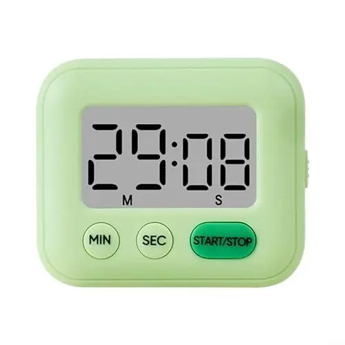 Produktbild: ZYWUOY Küchentimer, digitaler Küchen-Timer, Erinnerung, 99 Minuten, 59 Sekunden, Timer zum Kochen, Hausaufgaben, Fitness (Hellgrün), 2296899371