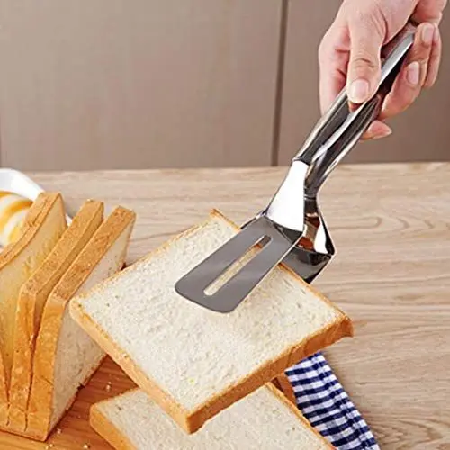 Produktbild: Küchenzange, Brotklammer, Steakklammern, Gebratene Steakklammer, Grillzange, Edelstahl-Steakklammer, Brotklammer, Mehrzweck-Lebensmittelzange, Pizzaspatel, BBQ-Grill-Kochwerkzeug