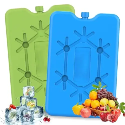 Produktbild: Kühlakkus für kühltasche für Lunch, kühltasche und kühlbox klein 2 Stück Groß Kühlakkus Set Kühlakku mit je 200 ml Extra Dünn & Lange Kühlleistung für unterwegs für Unterwegs