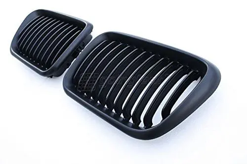 Produktbild: Kühler- Sport- Front- Rippen- Grill Schwarz Matt Eintragungsfrei Set Passend für E36 Facelift 96-99