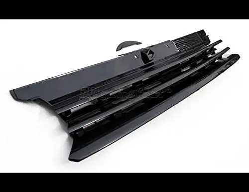 Produktbild: Kühler- Sport- Front- Rippen- Grill ohne Emblem Schwarz Eintragungsfrei mit Haubenfüllstück passend für VW Golf 4 97-05