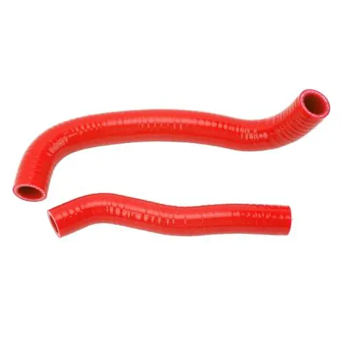 Produktbild: Kühler-Kühlmittelschlauch-Set, Starke Dichtung, Stabile Übertragung, Hohe Temperaturbeständigkeit, Silikon-Kühlmittelschlauch, Anti-Hochdruck, für Cat DVX-400 (Rot)