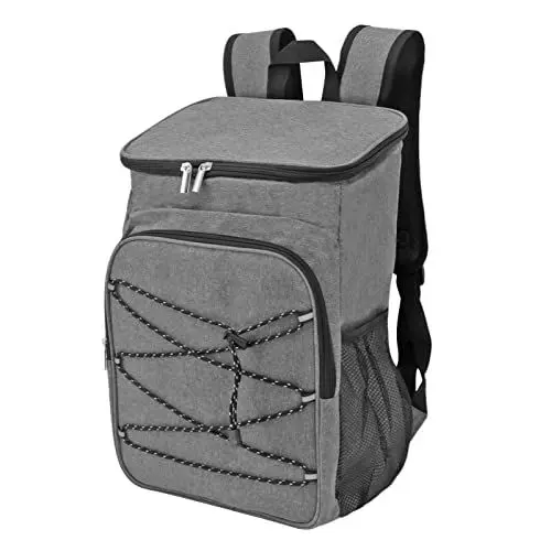 Produktbild: Kühlrucksack, Isolierter Camping-Rucksack, Kühlrucksack, Thermo-Kühltasche mit Getränkehaltern für Obst, Getränke, Lunchboxen, Handys, Geldbörsen Zum Wandern, Einkaufen