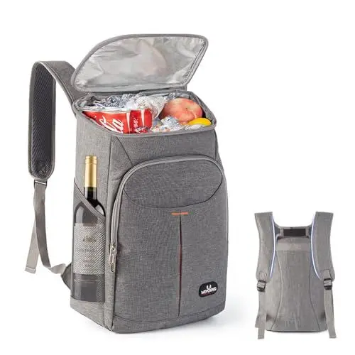 Produktbild: Kühltasche Rucksack, Isoliertasche Picknickrucksack, Wasserdichter Isolierter Kühltaschen für Outdoor, Picknick, Strand, BBQ, Camping, Reisen