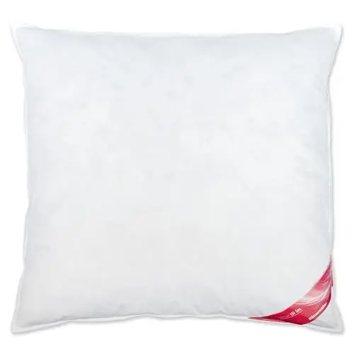 Produktbild: Künsemüller Kopfkissen 80x80cm mit 100% Gänse-Feder-Füllung, Federkissen mit feinem Baumwollbezug, Allergiker geeignet & waschbar, OEKO-TEX 100, Kissen mit starker Stützkraft, Füllgewicht: 1300g