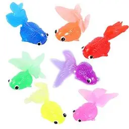 Produktbild: Künstliche Bewegliche Fische 7 Stück Plastik Schwimmende Fische Schwimmende Goldfisch Schwimmende Fisch Weiche Goldfisch Kinder Simulation Fische Für Kinder Spielzeug Badespielzeug,aquarium Dekoration