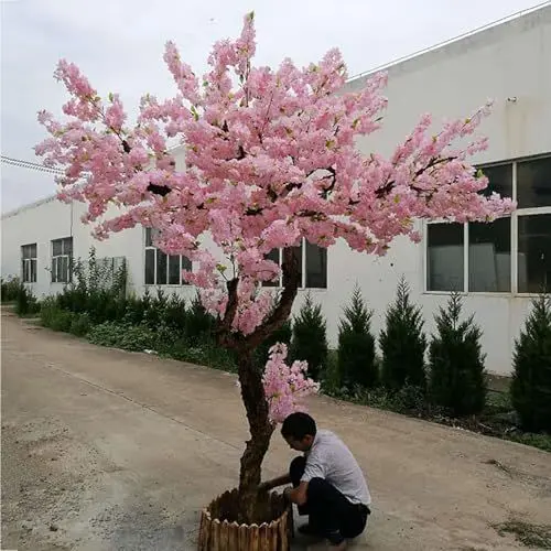 Produktbild: Künstliche Pflanzen Groß drauBen Künstlicher japanischer Kirschblütenbaum, große Pflanze, handgefertigte gefälschte Sakura-Seidenblumendekoration, Wunschbaum, for Hochzeitsveranstaltungen, Innen- und