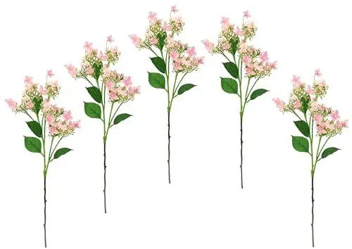 Produktbild: Künstlicher Blütenzweig Zweig Deko Floristik Blüten Kunstpflanze Dekopflanze Pflanze Kunstblume Deko Blumen Frühjahrsdeko Frühlingsdeko Osterdeko Dekozweig AST Einzelblume Kunstzweig Knospen Hochzeit