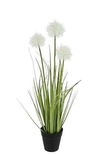Produktbild: Künstliches Gras Pusteblume im Topf Kunstpflanze Busch Blume Graszweig Kunstblume Ziergras Ufergras Dekogras Blüten Kunstgras Gräser Bund Unecht Pflanze Büschel Solitärgras Zimmerpflanze Grünpflanze