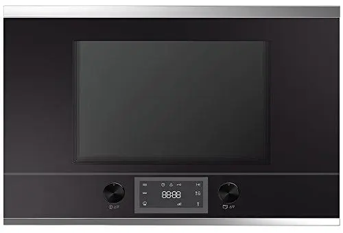 Produktbild: Küppersbusch MR6330.0S2 Einbau-Mikrowelle, Glas/Metall, Schwarz, Design-Kit Black Chrome beiliegend