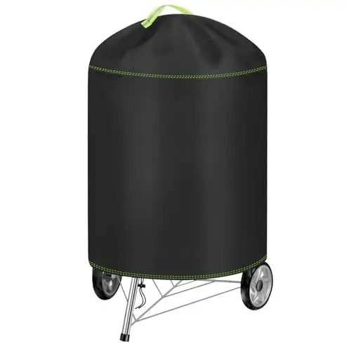 Produktbild: Kugelgrill Abdeckung, VDISRR Wetterfest Kugelgrill Abdeckhaube, 420D Oxford Holzkohlegrill Abdeckplane, Ø50x81cm, Wasserdicht, Reißfest, UV, Schutz Grill vor Verblassen, Rost und Schimmel