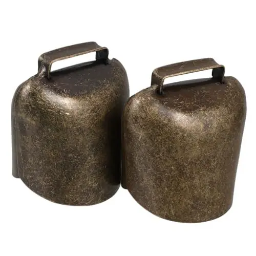 Produktbild: Kuhglocke Österreich Souvenir Basteln Kuhglocken Schafglocke Metall Rostige Metallglocke 2 Verdicken Hirten Landwirtschaft Anhänger Kuh Hängende Lieferungen Tierglocke Kuhglocke 10cm
