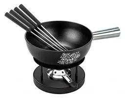 Produktbild: Kuhn Rikon Käsefondue Set Aluminium Alpenliebe 22cm, Caquelon induktionstauglich