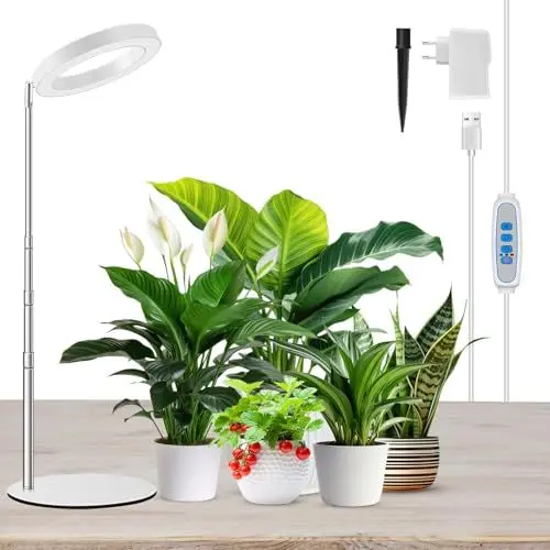 Produktbild: Kullsinss Pflanzenlampe led, 80 LEDs Vollspektrum Wachstumslampen für Pflanzen, 94CM Höhenverstellbare Pflanzenlicht mit Zeitschaltuhr 6/12/16 Stunden, 3 Lichter Modi Grow Light für Zimmerpflanzen