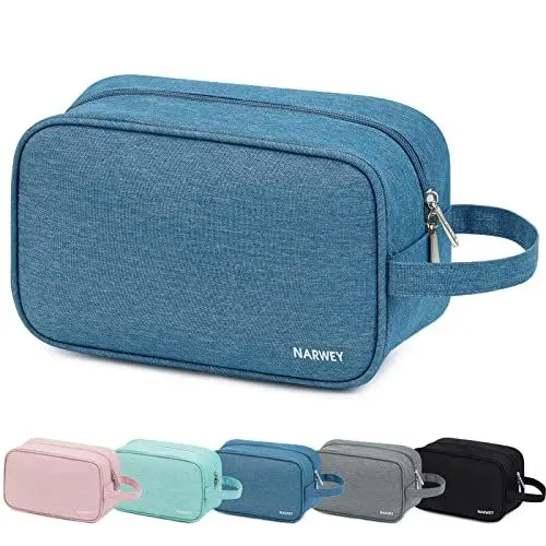 Produktbild: Narwey Kulturbeutel Herren Kulturtasche Damen Kosmetiktasche Schminktasche Damen Waschtasche Kinder，Schminkkoffer Mädchen Kosmetikkoffer Travel Essentials für Frauen (Navy blau)