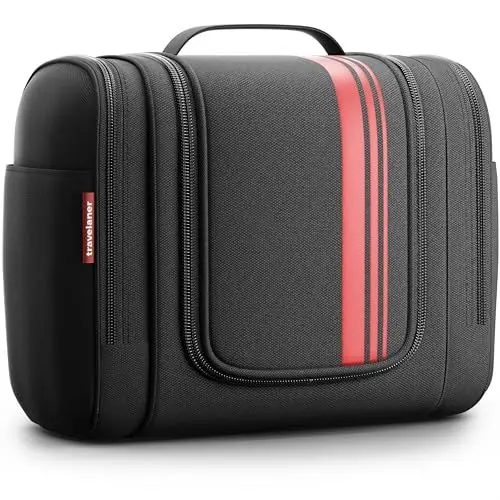Produktbild: Kulturbeutel (Design 2025) zum Aufhängen für Damen, Herren & Kinder (7 Liter Stauraum), 3-in-1 Kulturtasche, Kosmetikkoffer, Kosmetiktasche für Männer & Frauen, Reise Waschtasche, Waschbeutel