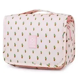 Produktbild: Kulturtasche Damen Gross - Kulturtasche Zum Aufhängen, Kulturbeutel für Damen & Herren Kosmetiktasche - Waschtasche (Kaktus)