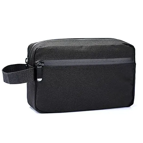 Produktbild: Kulturtasche für Herren, Etercycle Reise Kulturbeutel tragbare Kosmetiktasche Wasserabweisend Rasierentasche für die Reise mit Griff Großer Stauraum (Schwarz)