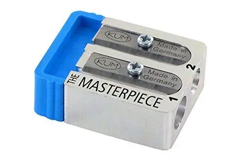 Produktbild: KUM AZ105.72.19-M - Langkonusspitzer „Meisterwerk“, Neoprentäschchen, 2 Ersatzmesser, 1 Stück