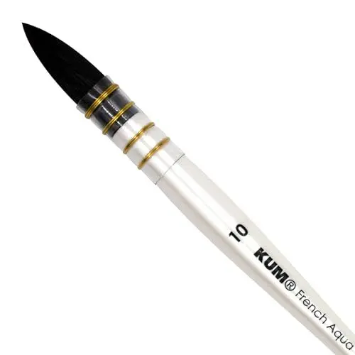 Produktbild: KUM AZ5144319 - Pinsel French Aqua #10, mit Synthetikfaser, 1 Aquarellpinsel