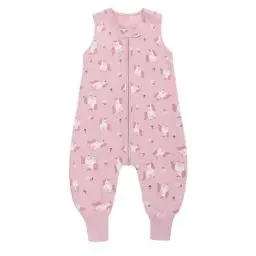 Produktbild: kumini Schlafsack mit Füssen, 100% Baumwolle, Frühlings-und Sommerschlafsack, Babyschlafsack, Kinderschlafsack, Einhorn (80cm (12-24 Monate))
