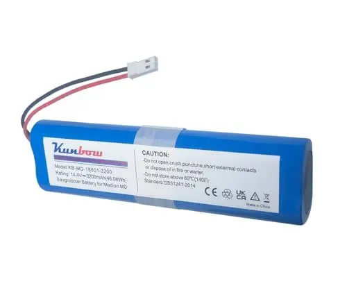 Produktbild: Kunbow 3200mAh Li-ion Akku,Ersatzakku für Medion MD 18500, MD 18501, MD 18600 Staubsauger.(14,4V/46.08Wh)