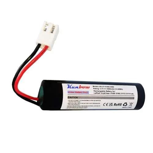 Produktbild: kunbow 3500mAh Li-ion akku für Fenster-Reiniger,Ersatzakku für Leifheit Dry&Clean 51000, 51002, 51113, 51114 u.a. Fenstersauger.(3.7V / 12.95Wh)