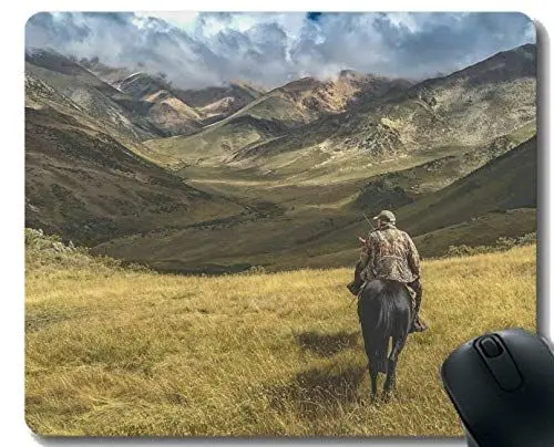 Produktbild: Kundengebundenes GummiMousepad, Naturhimmelberg mit genähter Grenze