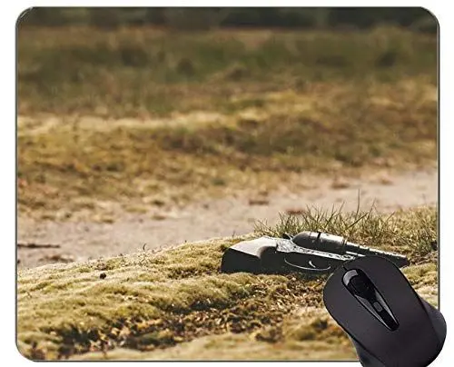 Produktbild: ursprüngliche Leopard-Reihen-Mausunterlage, Gewehr-Waffen-Gewehr-Gummimausunterlage