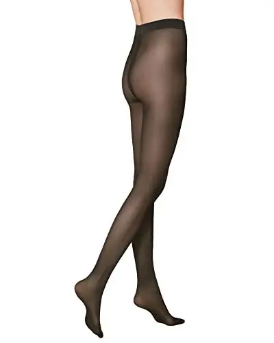 Produktbild: KUNERT Damen Strumpfhosen Satin Look 40 semi-blickdicht glänzend 40 DEN Carbon 3420 40-42