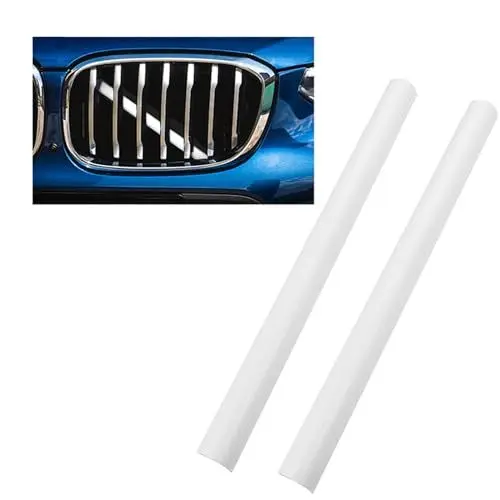 Produktbild: KUNIO 2PCS Frontgrill Streifen Passt für BMW Streifen für Kühlergrill F25 F26 Frontgrill Einsatz Streifen Kühlergrill Zierleiste Zubehör Weiß