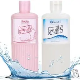 Produktbild: Kunphy Ultraschall Schmuckreiniger, Ultraschallreiniger Lösungen für den Einsatz in Allen Ultraschallreinigungsmaschinen, zum Reinigen von Schmuck, Brillen usw, 250 ML, 2 Stück