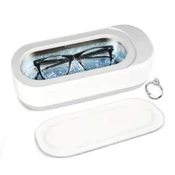 Produktbild: Ultraschallreinigungsgerät Brille, Ultraschallreiniger 350ml 46KHz, Ultraschallgerät Ultrasonic Cleaner für Brillen Schmuck Uhren Zahnschiene Zahnprothesen Kontaktlinsen Glasses Jewelry Aligner
