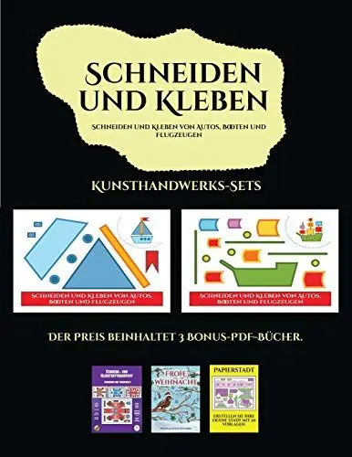 Produktbild: Kunsthandwerks-Sets (Schneiden und Kleben von Autos, Booten und Flugzeugen): Ein tolles Geschenk für Kinder, das viel Spaß macht.