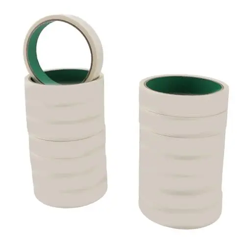Produktbild: Kunstklebeband, Abdeckband, 2 cm X 10 M, weiß, 15 Rollen, für Wände, Holz, Kunststoff, Glas, Zum Basteln, Verpacken, Malen