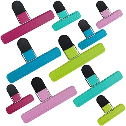 Produktbild: Kunststoff Tüten-Clips, 10 Stück Lebensmittel-Verschlussklammern für Tüten, Snack Bag Klammer für Lebensmittel und Snacks Lagerung