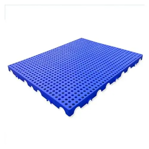 Produktbild: Kunststoffpalette Nestbare Versandpalette Aus Kunststoff, Blaue, Verschleißfeste, Rutschfeste, Feuchtigkeitsbeständige Sicherheitslager-Unterlage, Kann Gespleißt Werden, Supermarkt-Lagerwarenunterlage