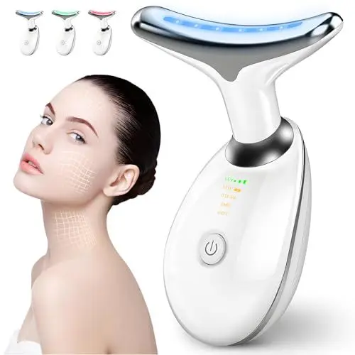 Produktbild: kunyuancb gesichtsmassagegerät, Gegen Falten Doppelkinn Entferner mit, EMS Gesichtsmassage für Damen Herren V Shape Face Gerät, gerät für Hautstraffung & Lifting, Verbesserung, Straffung, 3 Modi,45℃ V
