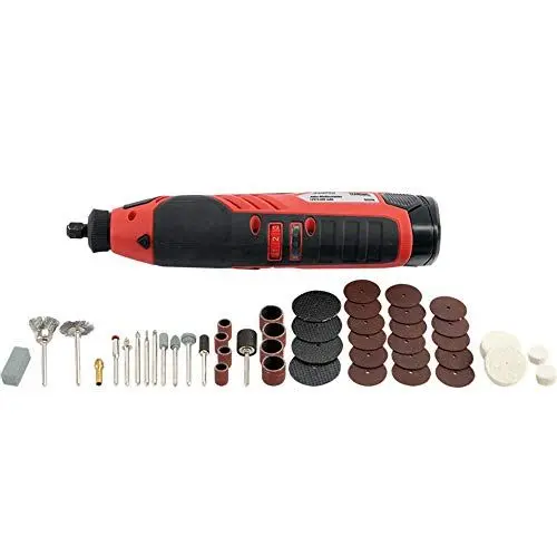 Produktbild: KUNZER 7AMS01 Akku-Multischleifer für Feinarbeiten, 12 V Li-Ion Akku mit 2000 mAh - inkl. 53-teiligem Zubehör und Koffer