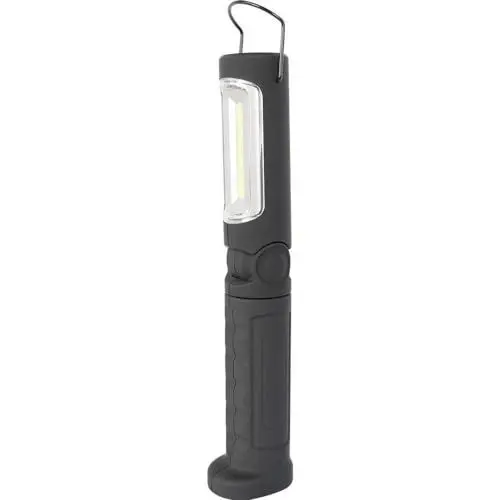 Produktbild: KUNZER PL-023.2 Schwarz Arbeitslampe – COB-Technik Werkstatt-Taschen-Leuchte mit 300lm Lichtstärke und 10h Leuchtdauer