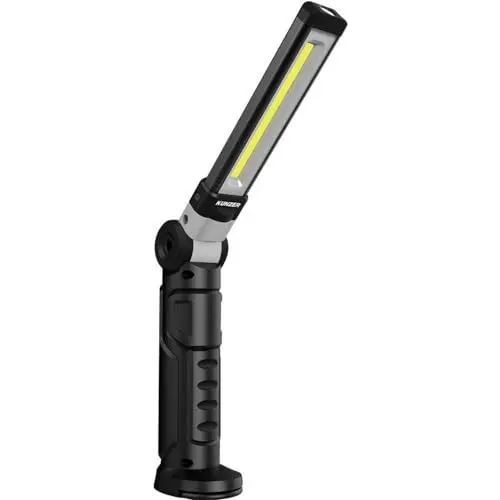 Produktbild: KUNZER PL-081.1 COB-Arbeitslampe dimmbar - 300lm Lichtstärke, 10h Leuchtdauer - 180° schwenk- und drehbar