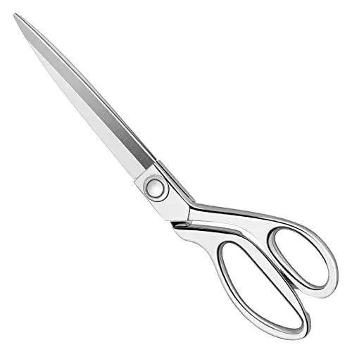 Produktbild: KUONIIY Robuste Nähschere, 26,4 cm, professionelle Edelstahl-Schneiderschere für Stoff, Leder, Schneidern, Künstler, Studenten, Schneiderei