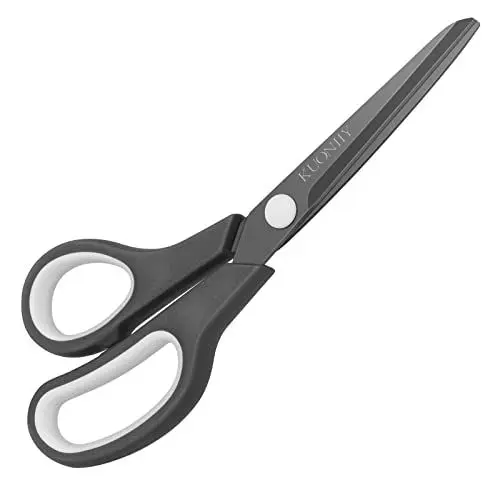 Produktbild: KUONIIY Schere Ultra scharfe Titanbeschichtung, weiche Komfortgriffe, Mehrzweckschere, 21,3 cm
