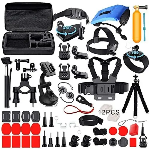 Produktbild: Kuptone 69-in-1-Zubehör-Set für GoPro Hero 10 9 8 7 6 5 4 Hero Fusion Max/Session Fit Xiaomi Akaso Crosstour Apeman Action Kamera